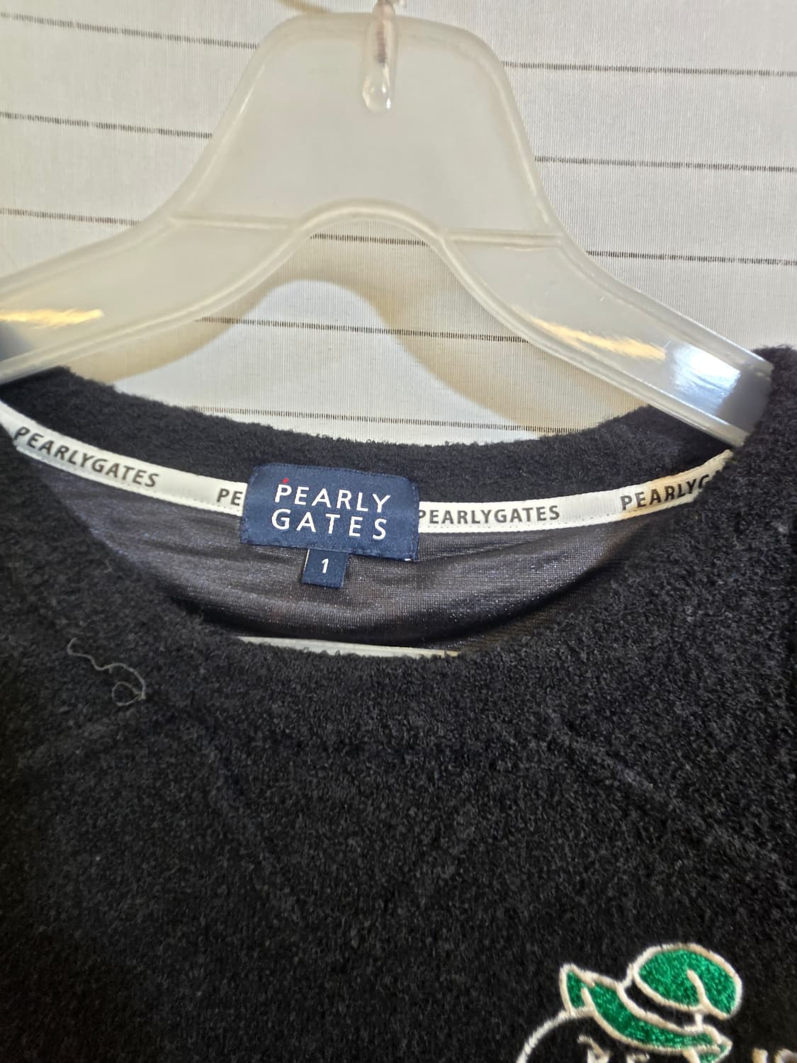 PEARLY GATES 검정색 반팔 티셔츠 상품이미지2