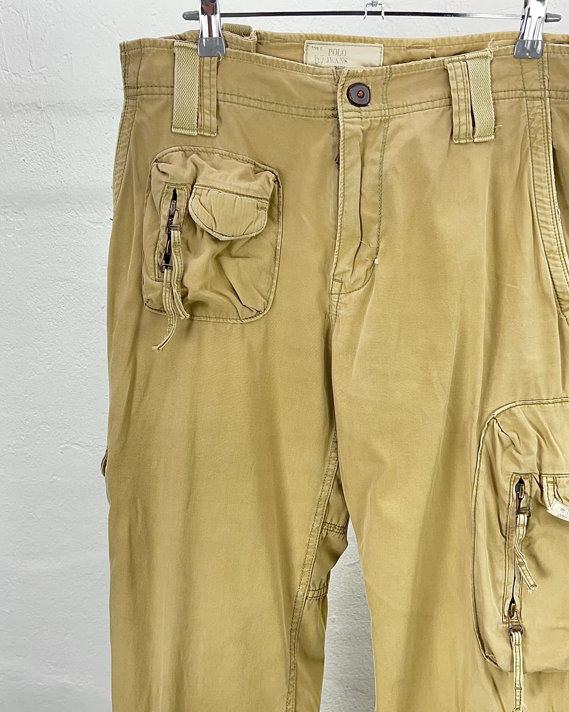 00s 폴로 진스 베이지 멀티 포켓 밀리터리  카고 팬츠 상품이미지2