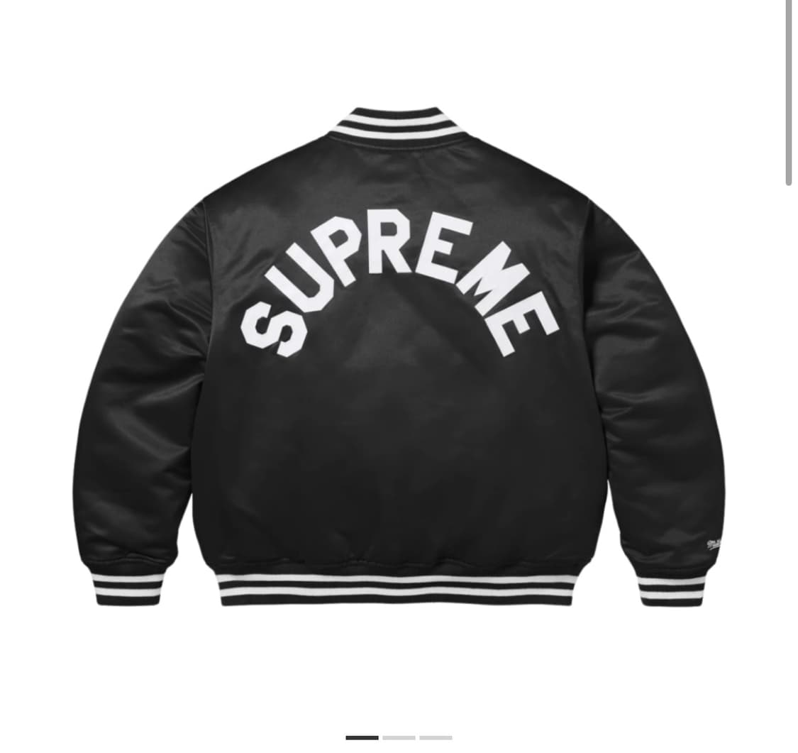 슈프림 미첼 앤 네스 바시티 자켓 M사이즈 상품이미지1