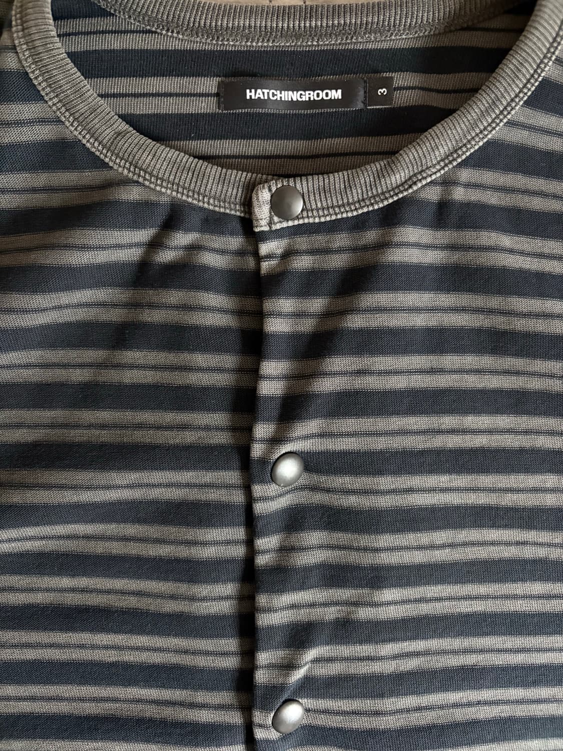 해칭룸 스트라이프 가디건 블루 3 상품이미지4