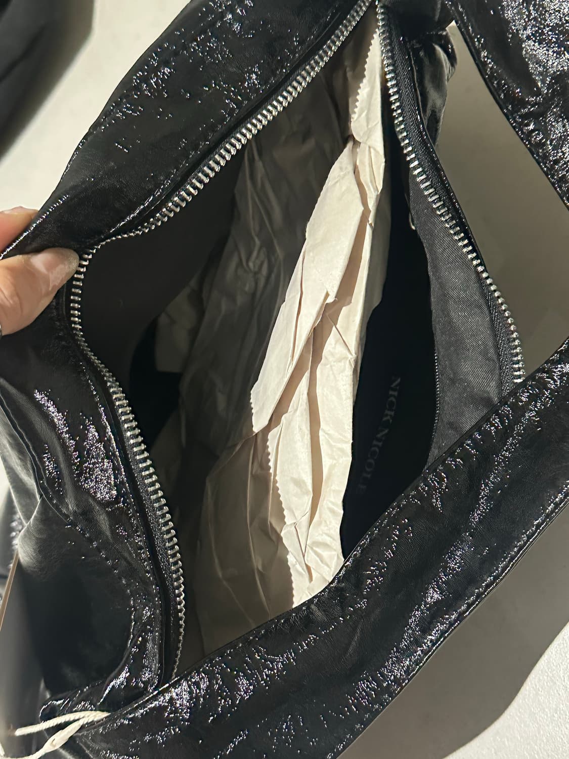 닉앤니콜 블랙 백 새상품 택O 상품이미지4