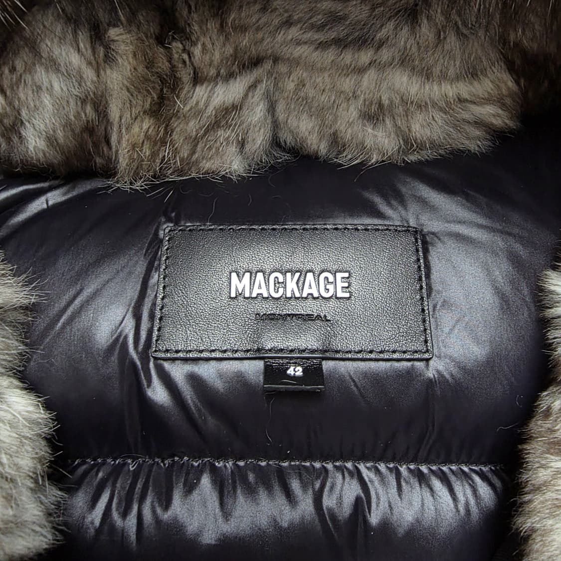 {클로젯}[42][24F/w]맥케이지 딕슨 실버퍼 숏 다운 패딩 상품이미지4