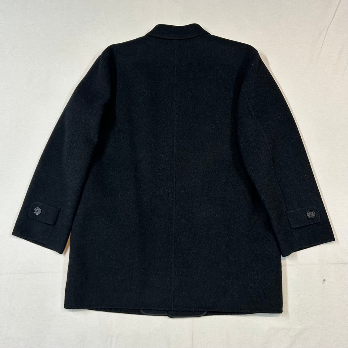 L) YSL 입생로랑 울 미디움 코트 자켓 블랙 상품이미지6