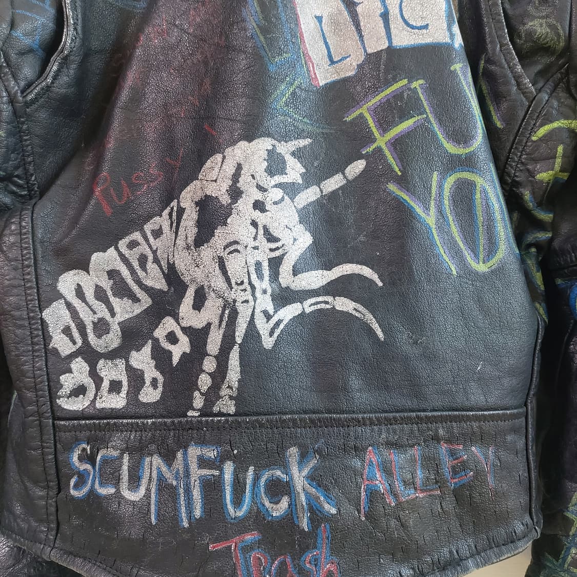 아메리칸 빈티지 펑크 레더자켓 상품이미지8