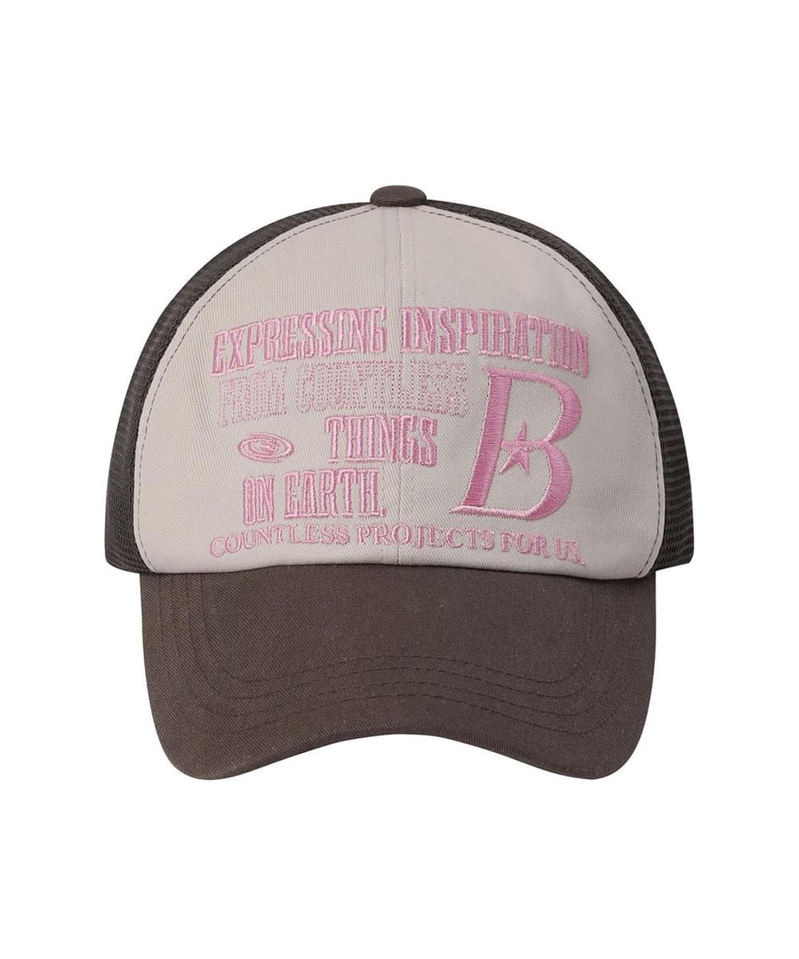 바우프 BAUF B LOGO 메쉬 볼캡 모자 핑크 상품이미지2