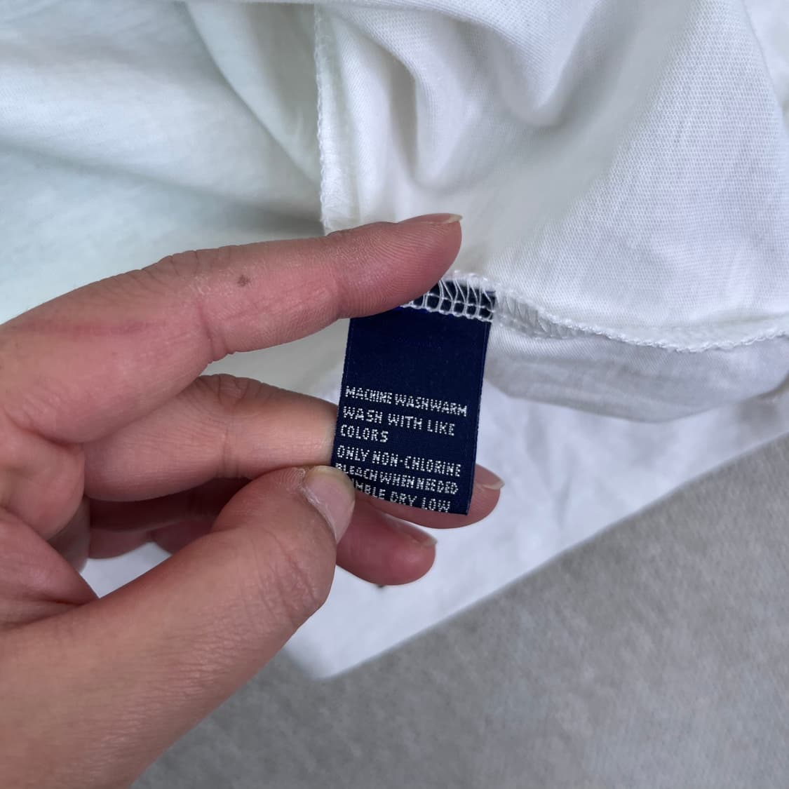 100 폴로 랄프포렌 코튼 화이트 후드집업 상품이미지6