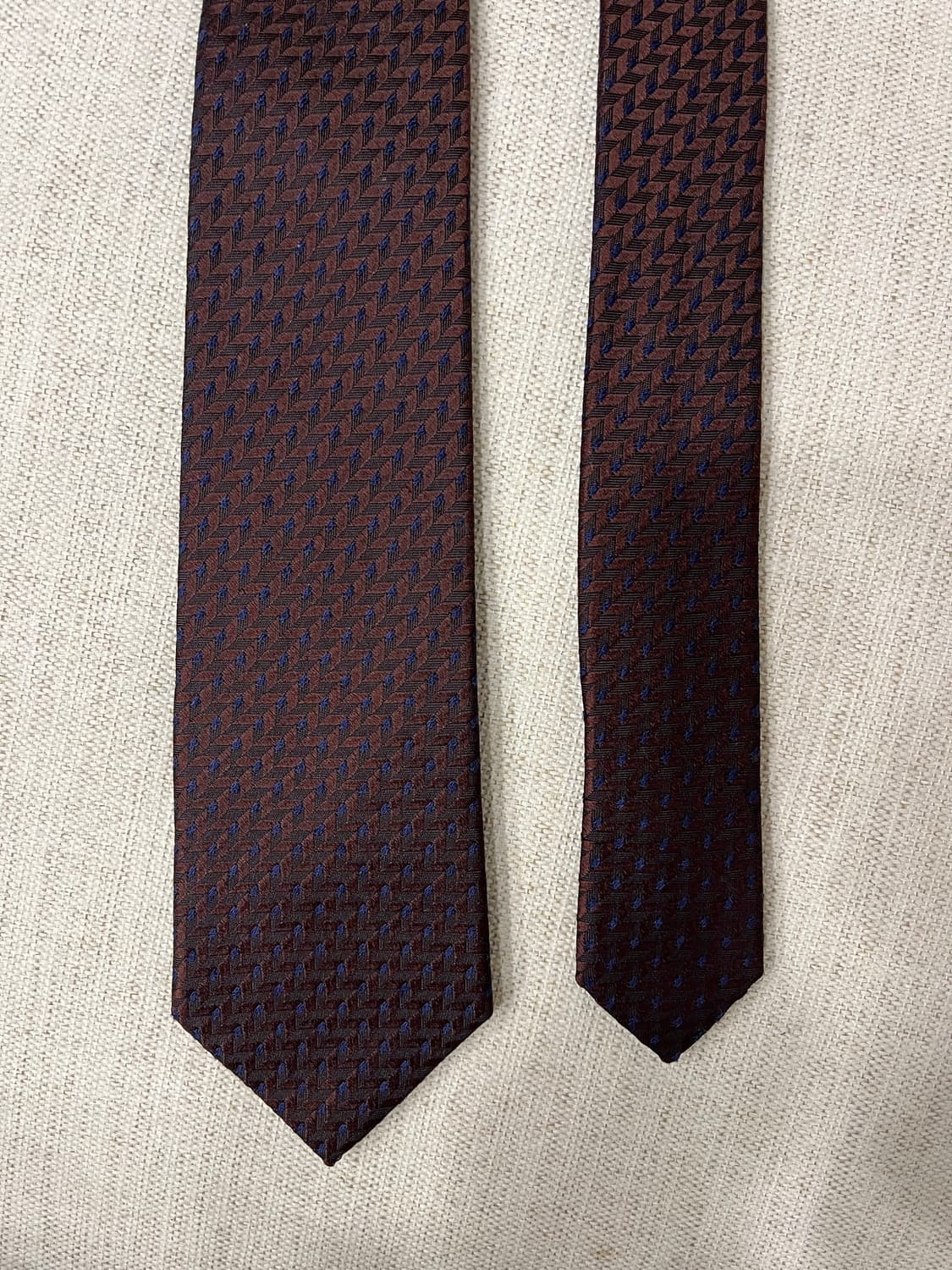 지이크 브라운 패턴 넥타이 상품이미지1