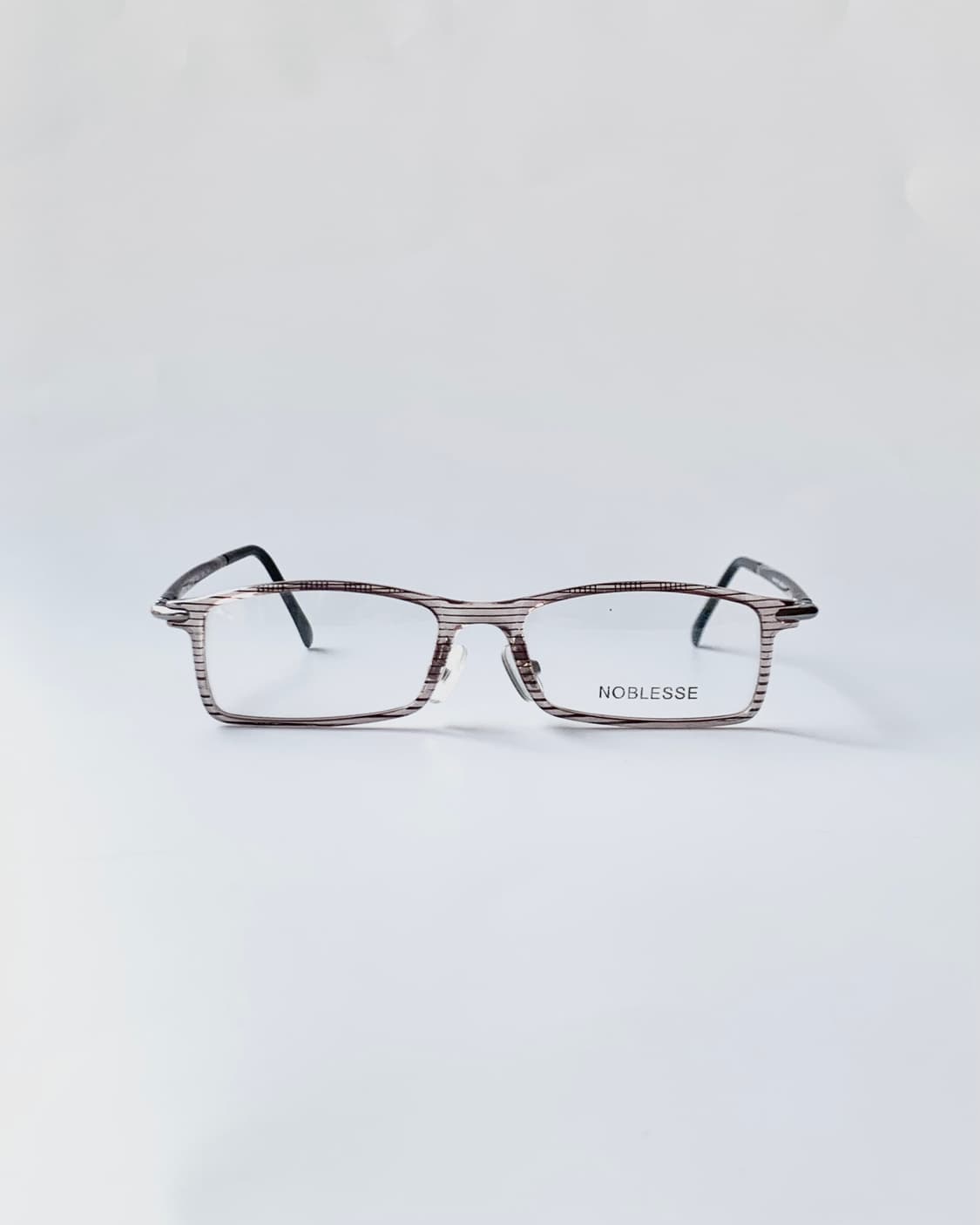 [픽키-704] 클리어 브라운 사각 오벌 뿔테 안경테 미니멀 초경량 상품이미지1