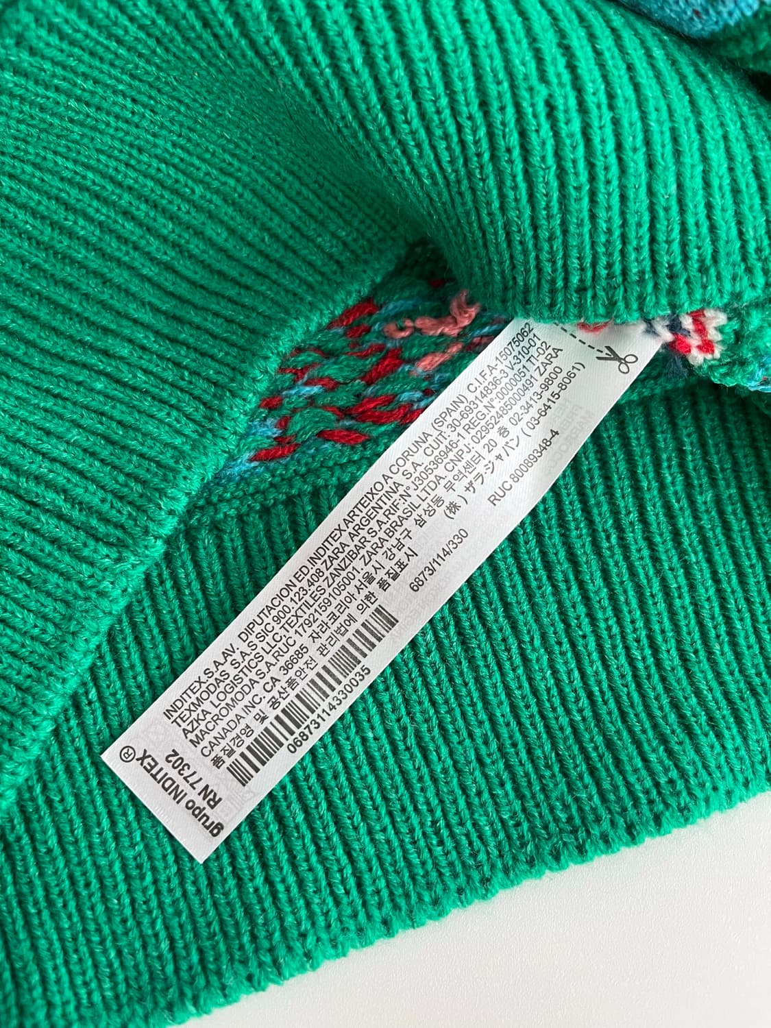 L) 자라 꽃 자수 니트 베스트 상품이미지5