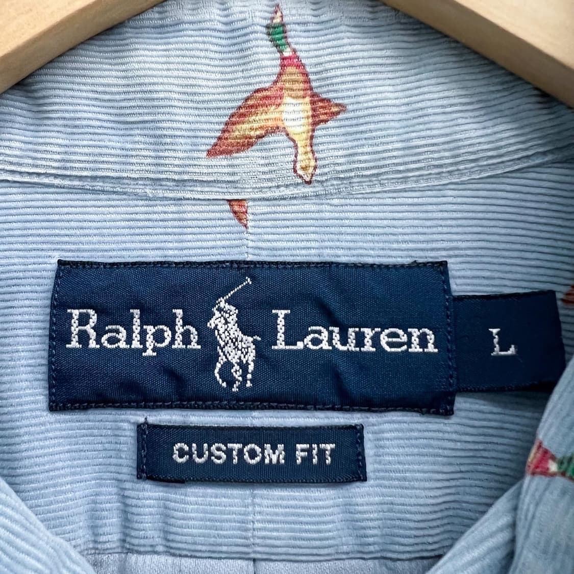 폴로랄프로렌 파스텔블루 청둥오리 패턴코듀로이셔츠 상품이미지5