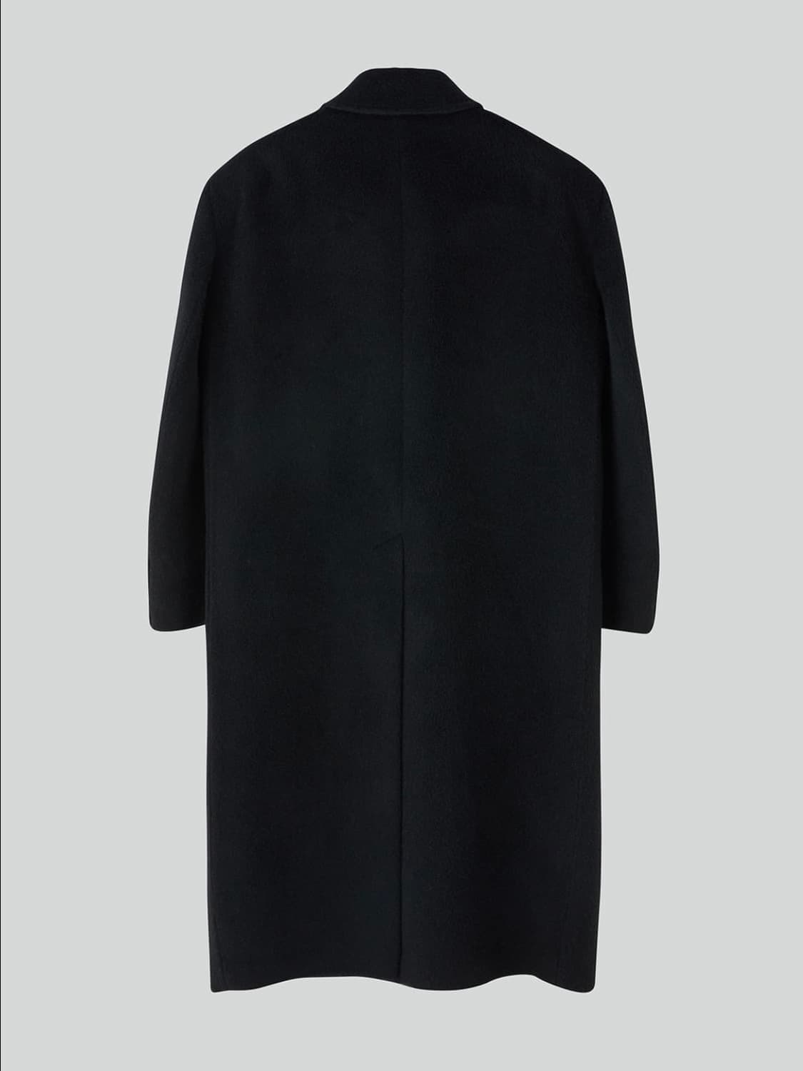 [L] 렉토 라마 울 블렌드 발마칸 코트 블랙 상품이미지9