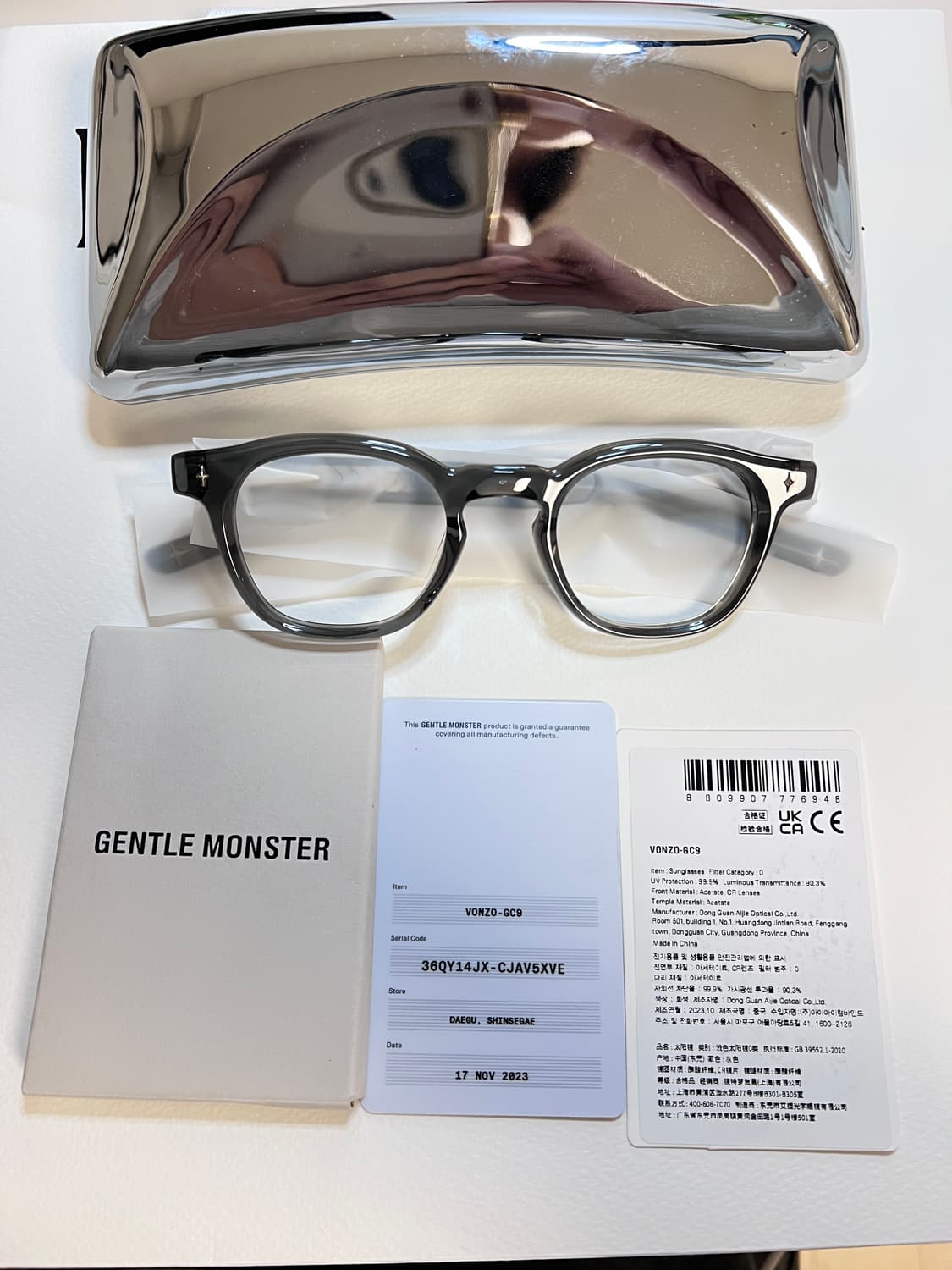 젠틀몬스터 본조 그레이 새상품 상품이미지6