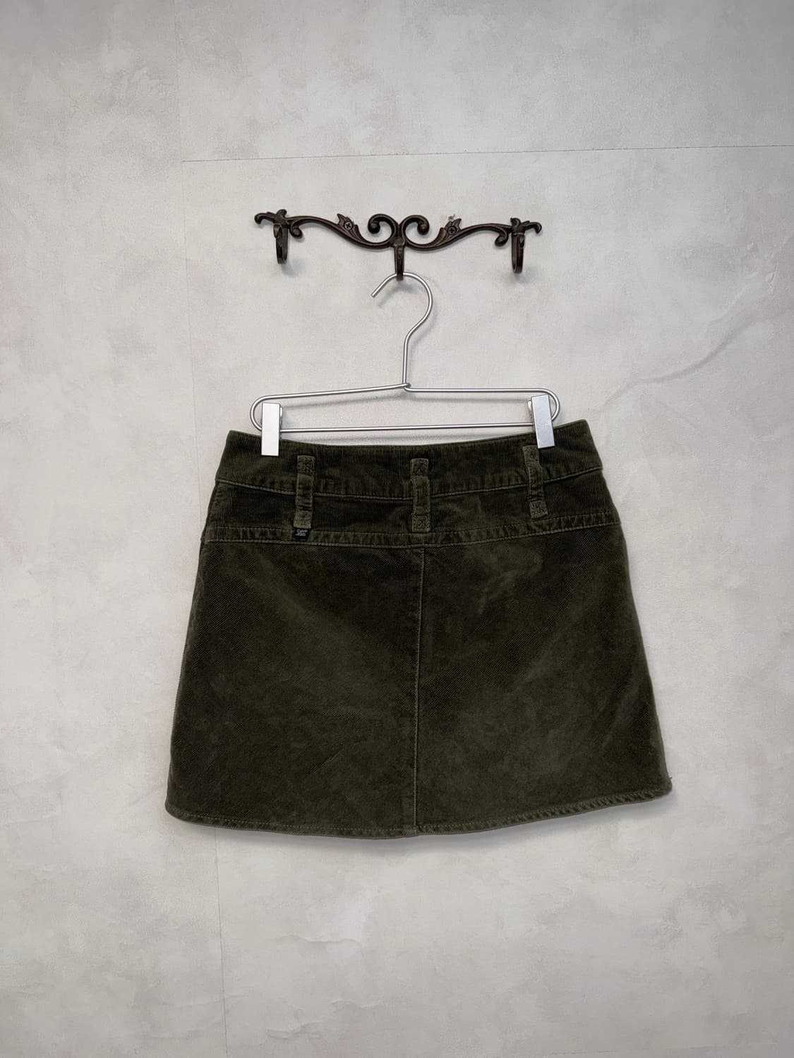Calvin Klein khaki corduroy buckle skirt 상품이미지3