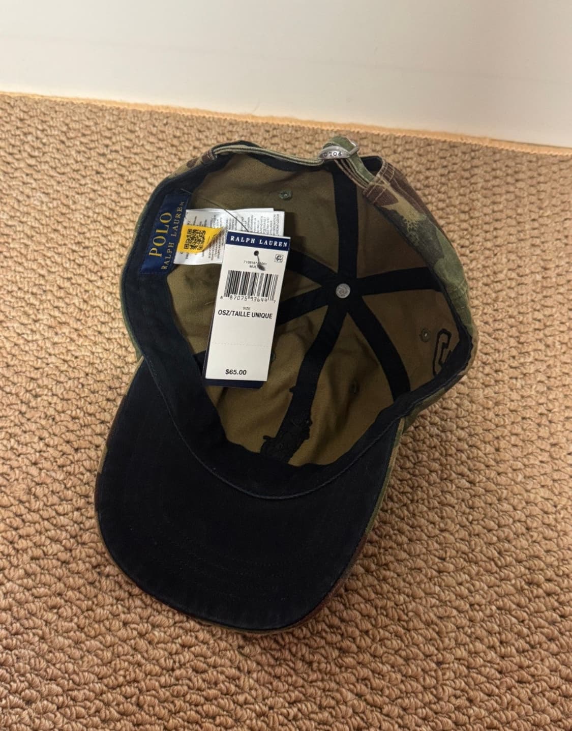 폴로 카모 볼캡  상품이미지3