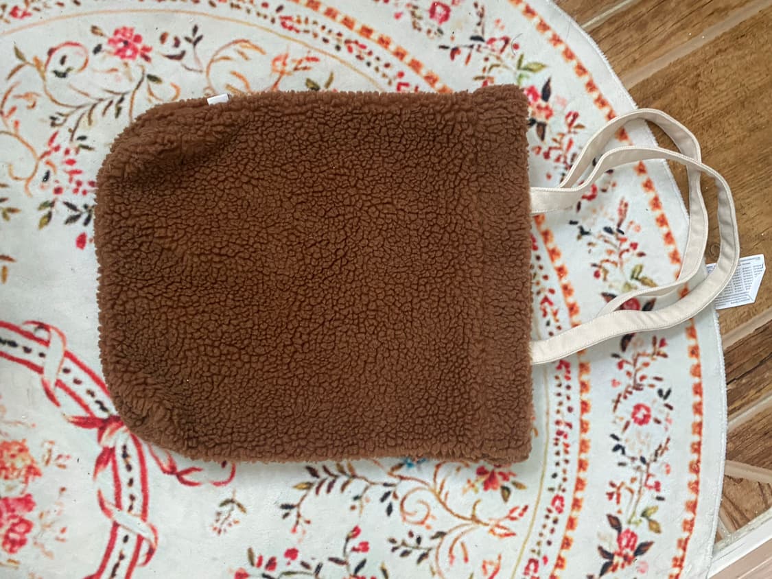 휠라 뽀글이 토트백 브라운 가방 상품이미지3