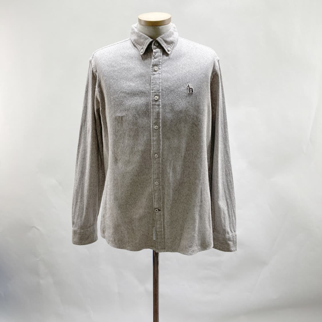 헤지스 브라운 버튼다운 면 긴팔캐주얼셔츠 L 상품이미지1