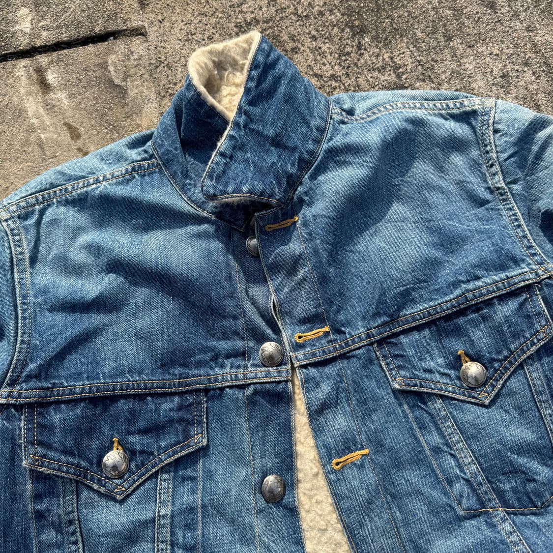 [M] Remi Relief 레미릴리프 쉐르파 데님 자켓 상품이미지5
