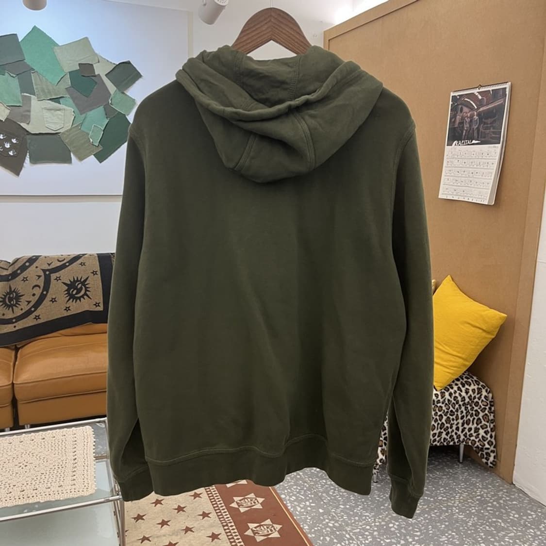 나이키 빈티지 캐주얼 딥말차카키 기모 후드집업 XXL C09830 상품이미지4