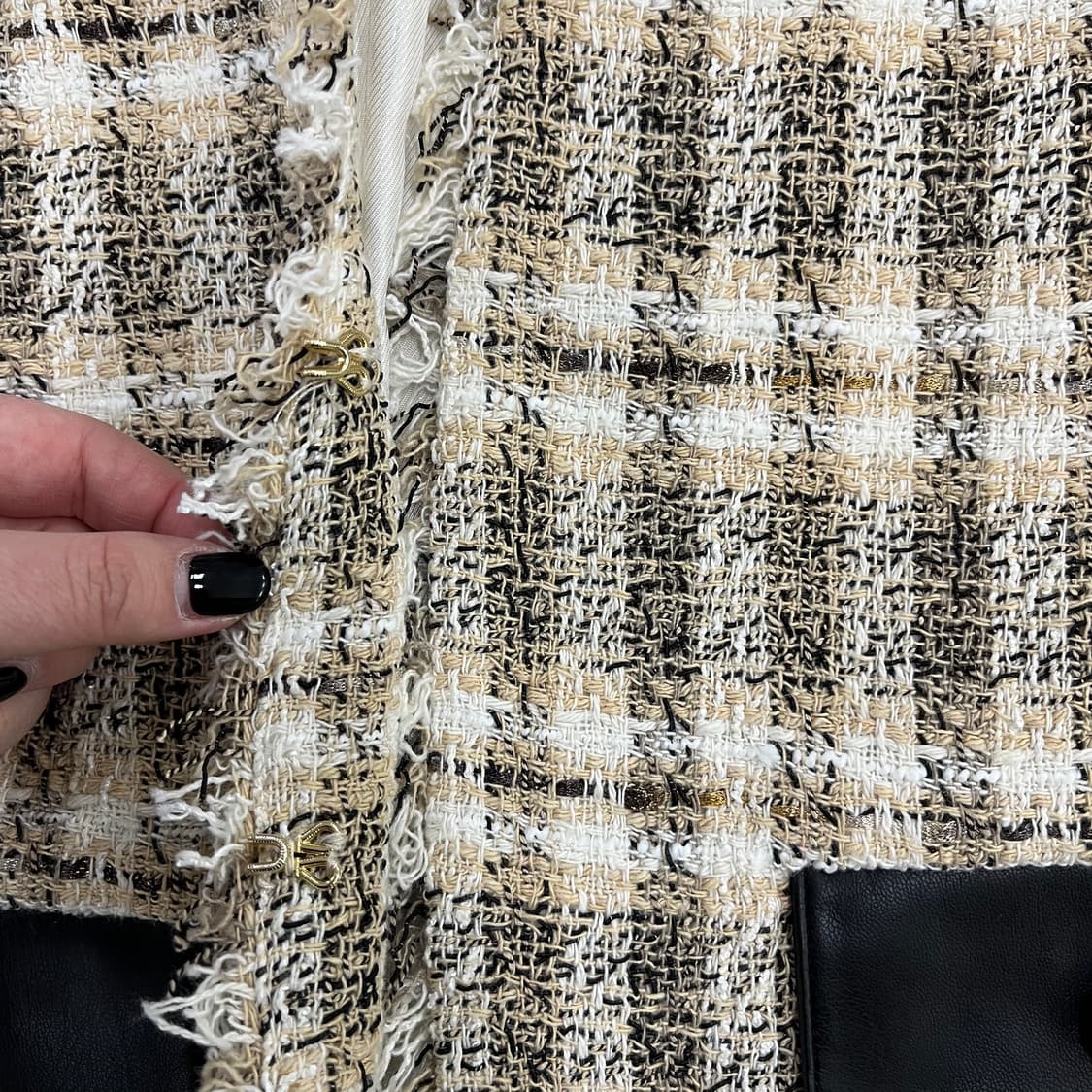 S 자라 여성 트위드 자켓 0213M 상품이미지5