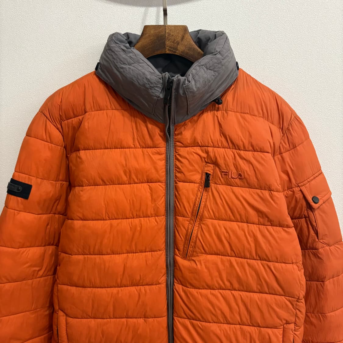 휠라 오렌지색 패딩 점퍼 100 상품이미지3