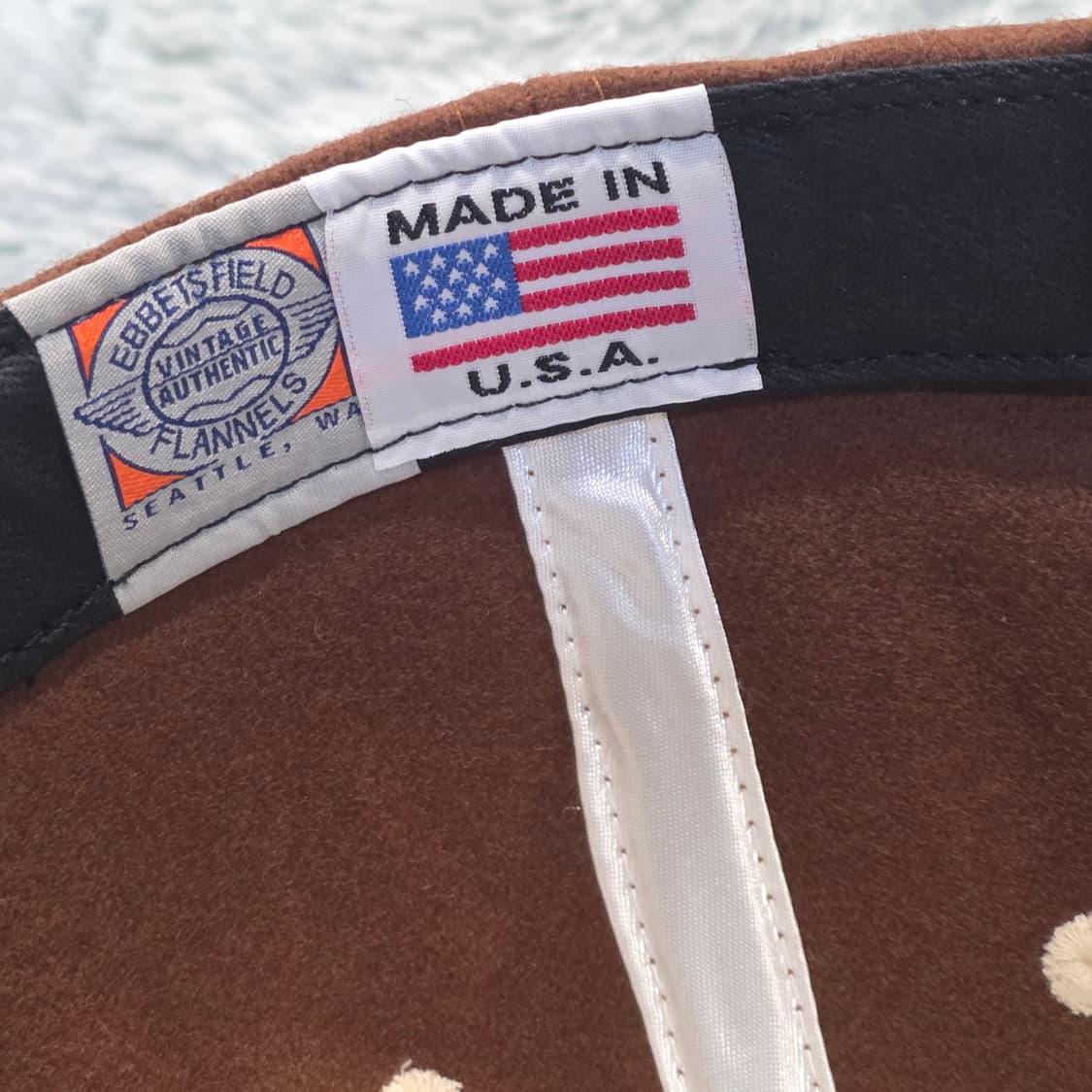 p1-8:에베츠필드 빈티지 플란넬 캡 브라운 USA(56-60) 상품이미지8