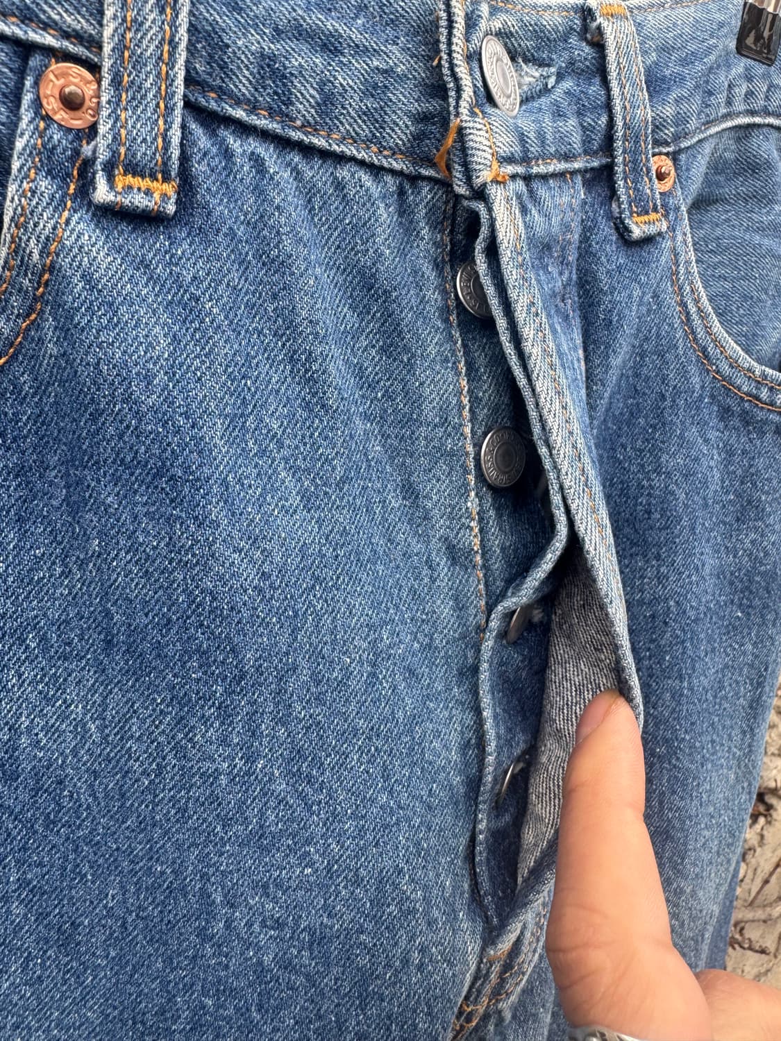 90s 리바이스 빈티지 501 워싱 데님 팬츠 31 상품이미지4