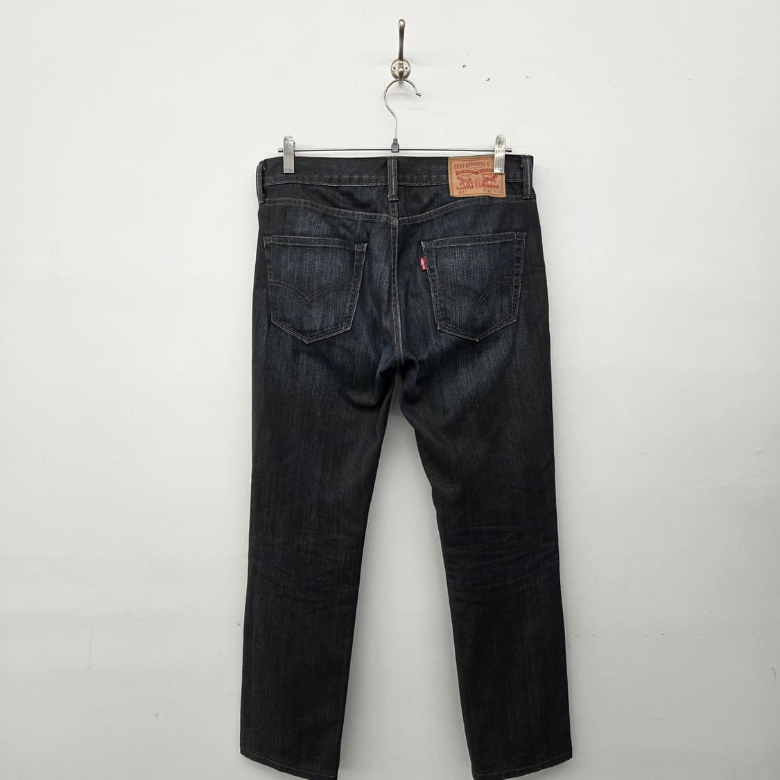 리바이스 511 블랙 워싱 데님 팬츠 허리 32in 상품이미지6