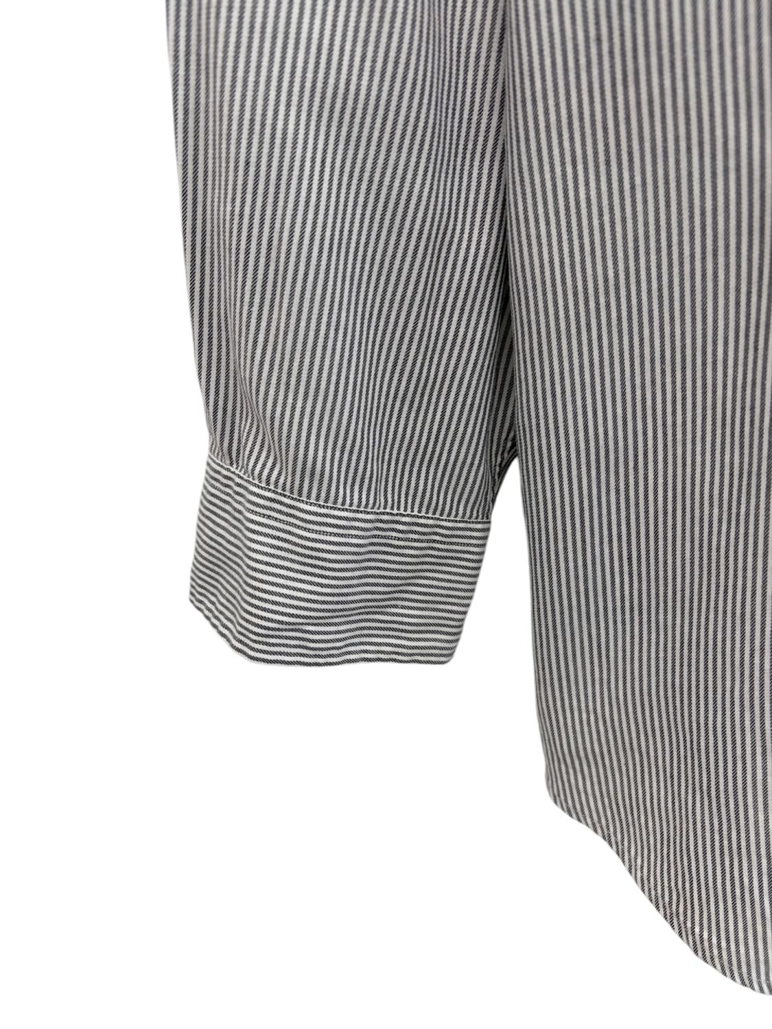 00년대 폴로 야머스 줄무늬 셔츠 화이트&다크그레이 (XL~2XL) 상품이미지4