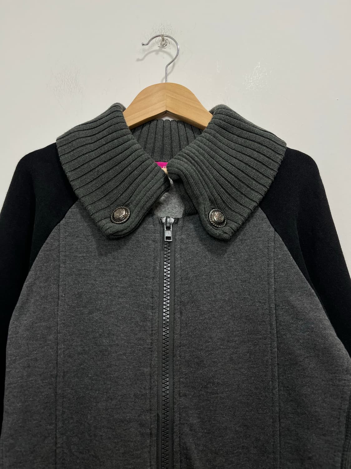 일본 빈티지 락펑크 카고 양각버튼 프린팅 집업 상품이미지5