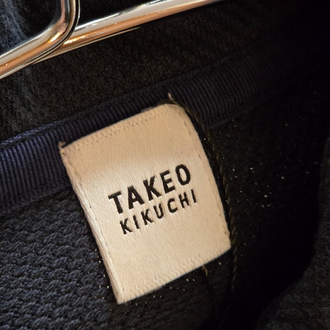 JPN 타케오 키쿠치 네이비 카라 와플 집업 상품이미지7