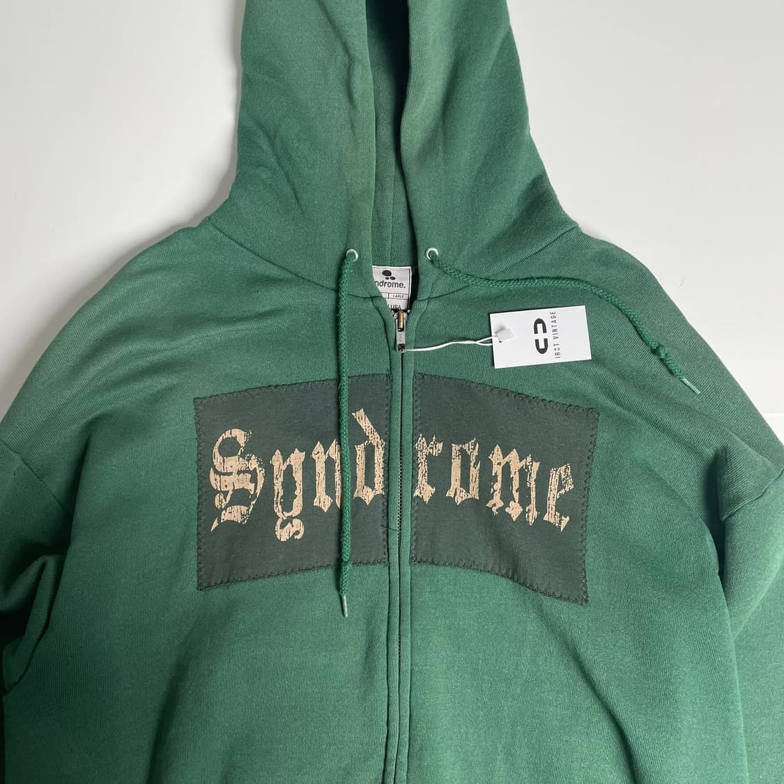 Syndrome 패치워크 로고 집업 후드 (usa)   상품이미지3