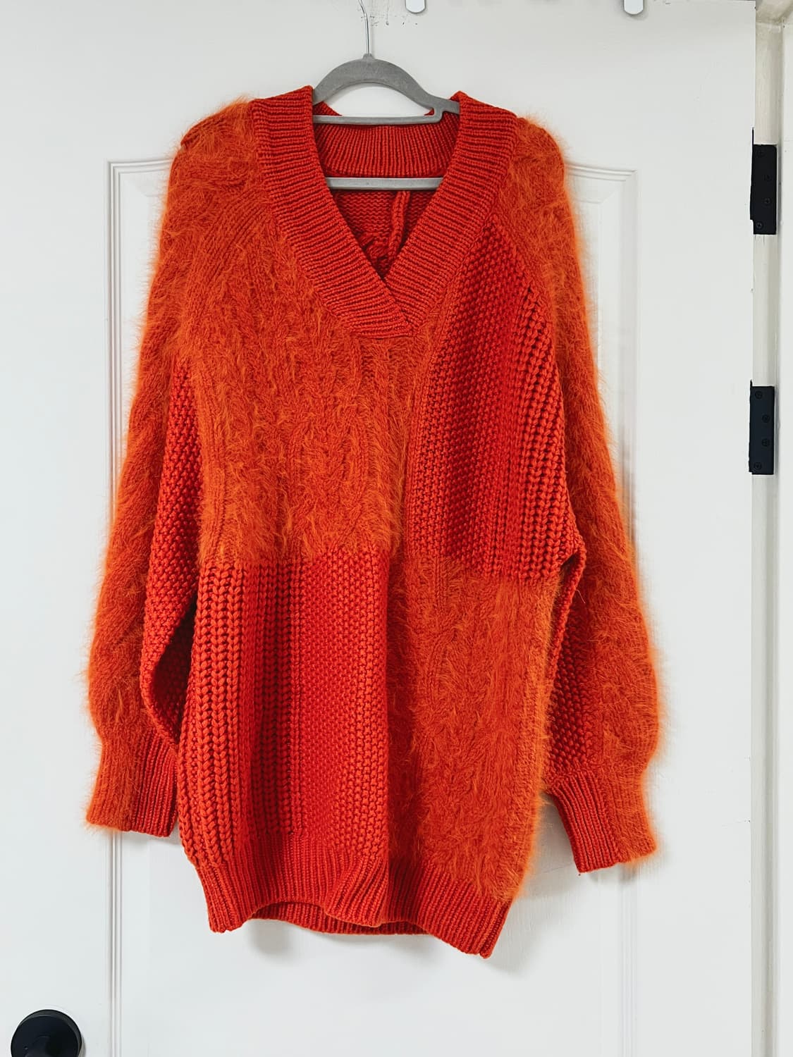 앤더슨벨 앙고라 니트 드레스 번트오렌지 상품이미지1