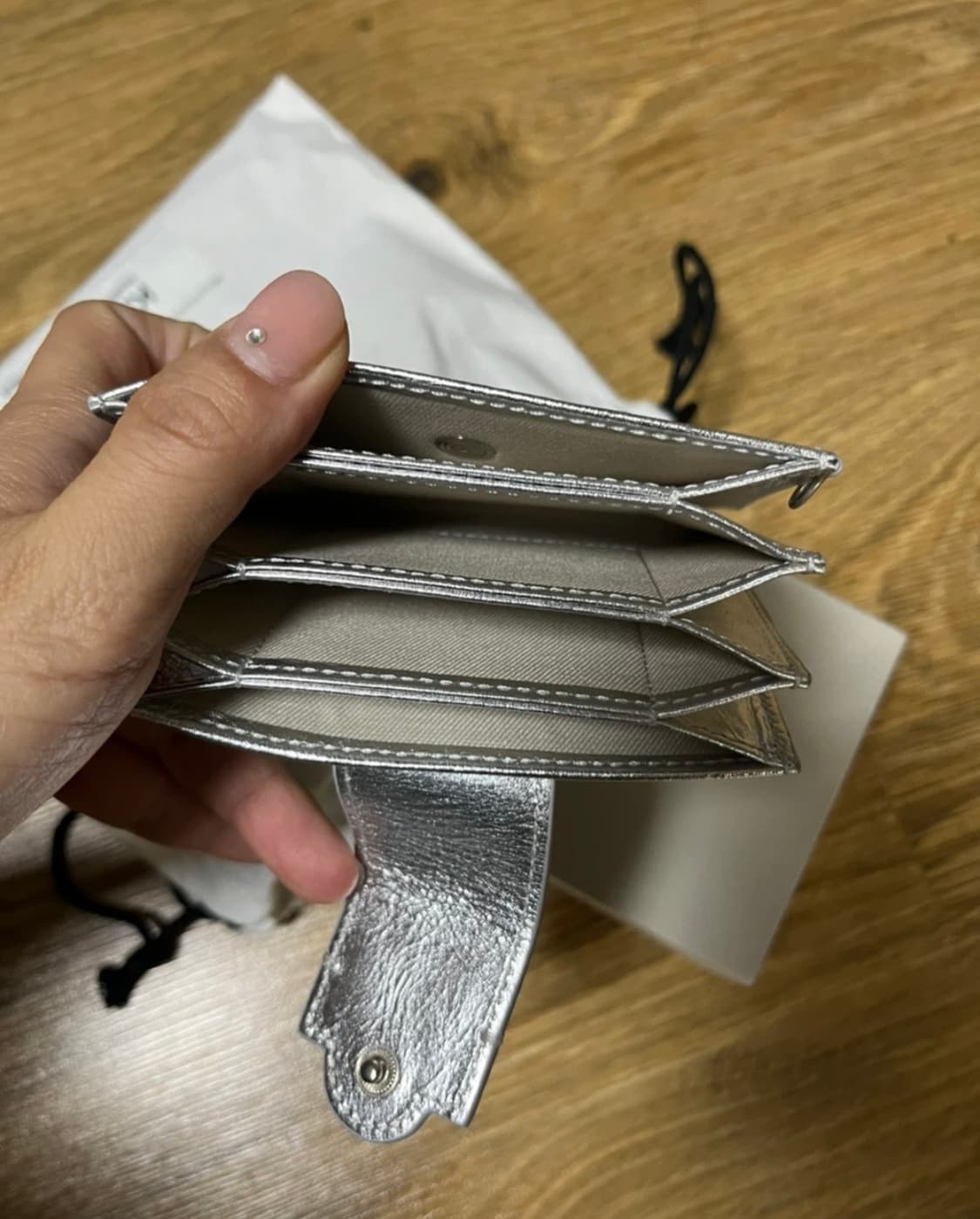 아코디언월렛 실버 상품이미지2