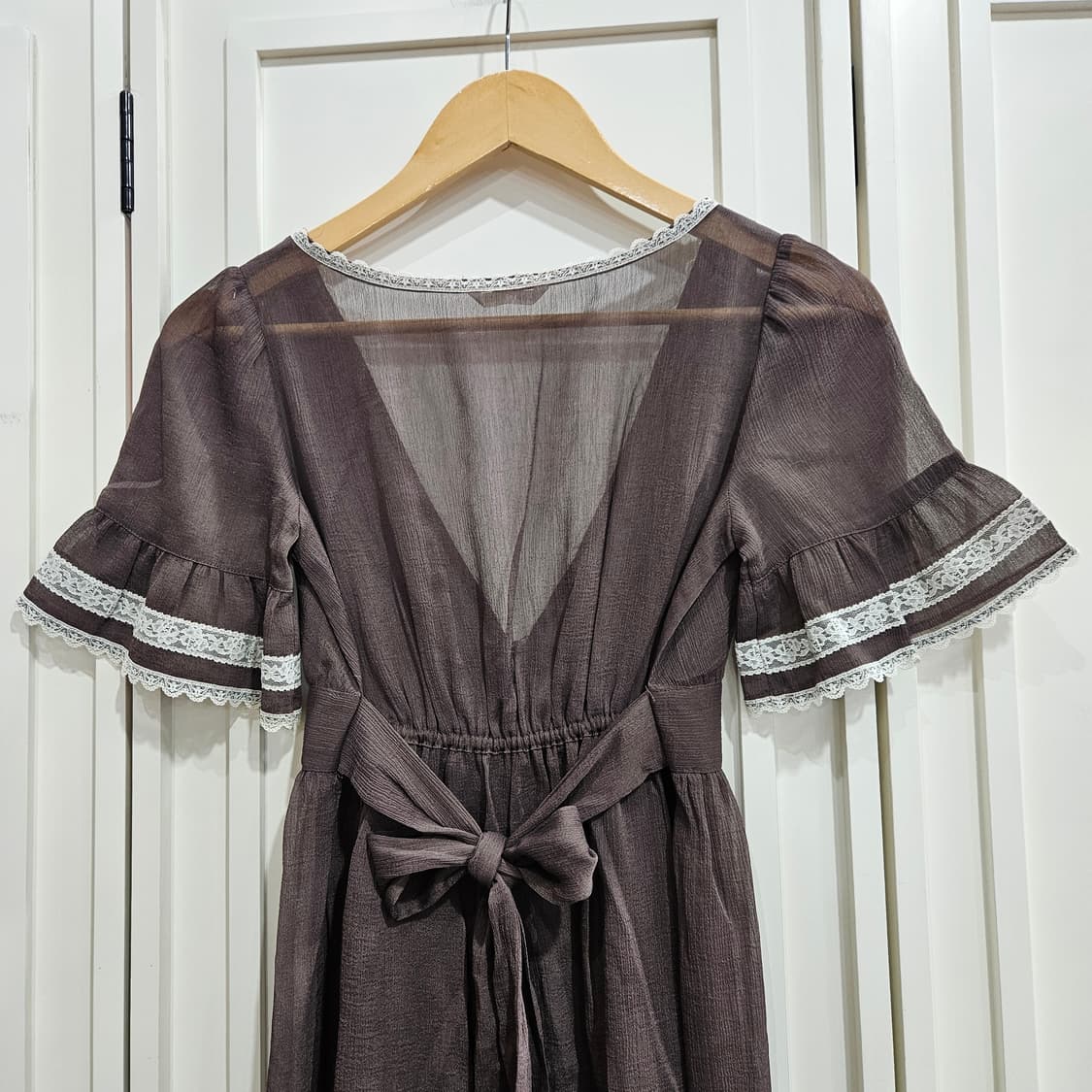 레스트로즈(LEST ROSE) 초코무드 레이스 원피스 상품이미지6