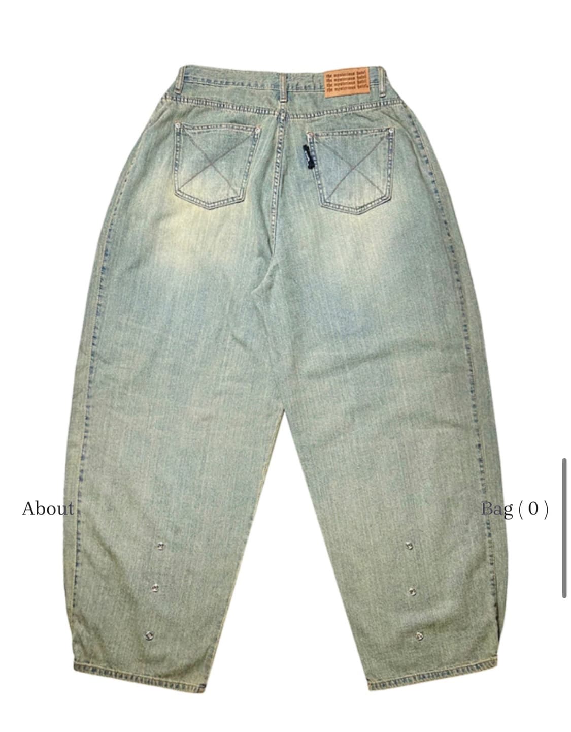 더미스테리어스호텔 로고 스트랩 진 1사이즈 상품이미지8