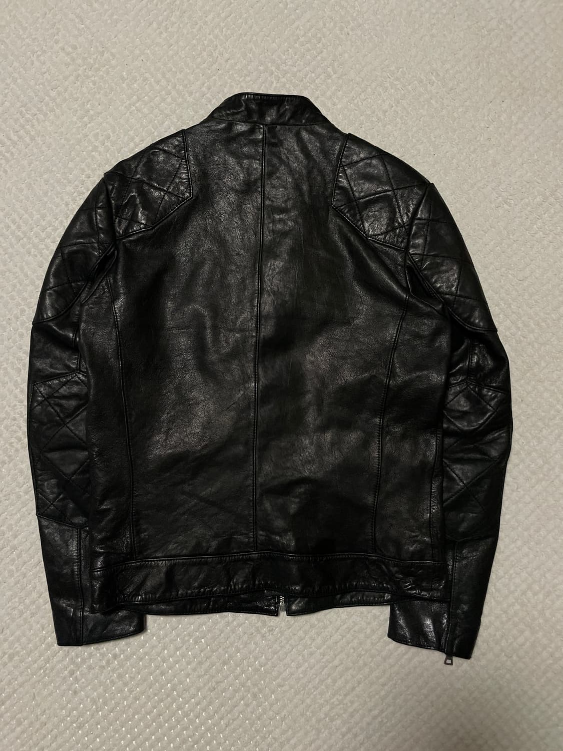 광희시장 웨스턴 무드 램스킨 양가죽 바이커 레더 자켓 상품이미지2