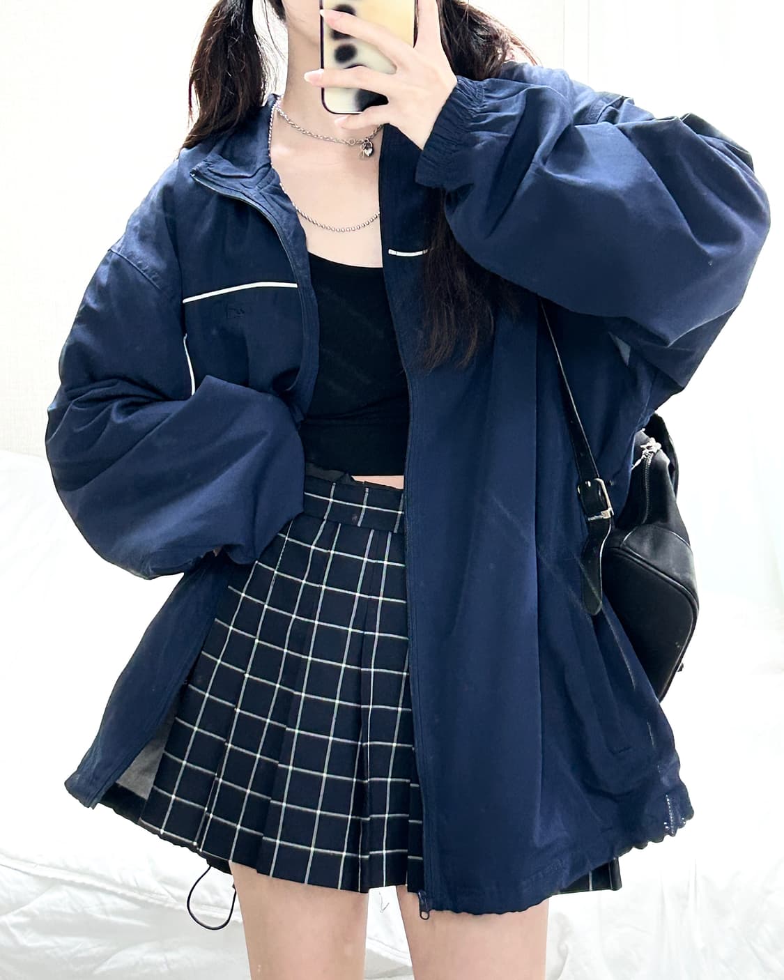 리복 자수로고 배색 바람막이 상품이미지1