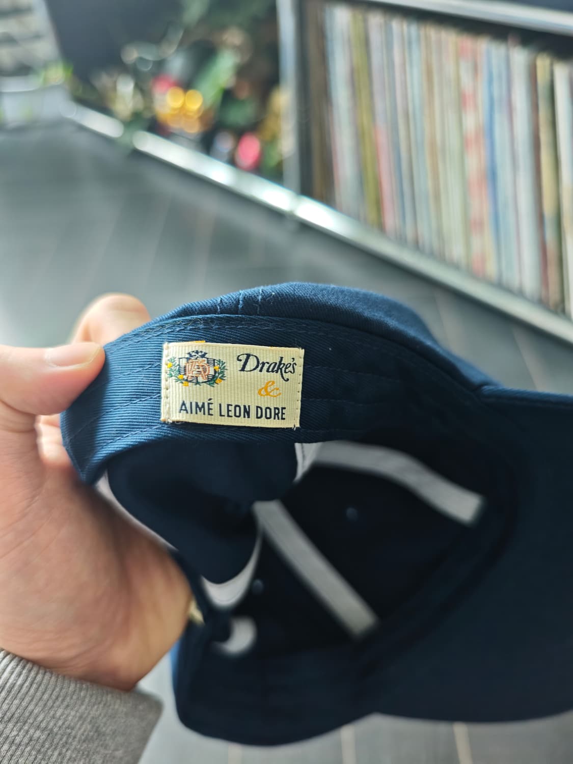 에임레온도르 네이비 자수 로고 볼캡 모자 상품이미지6