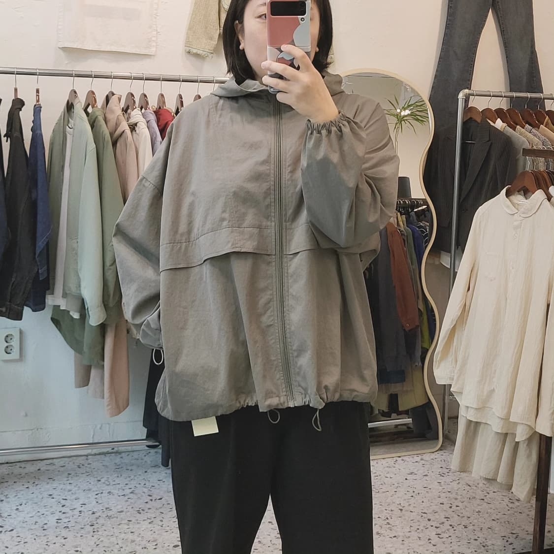 Lutique 연카키 홑겹 바람막이 상품이미지2