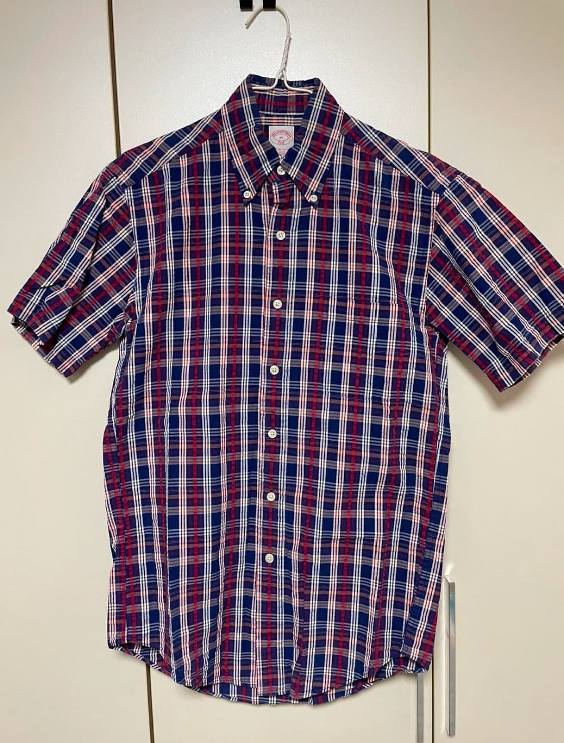 Brooks Brothers 346 체크 반팔 셔츠 XS 상품이미지1