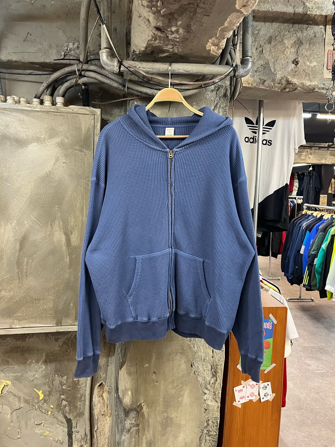 카키스 와플 후드집업 블루 4 #csz2789 상품이미지1