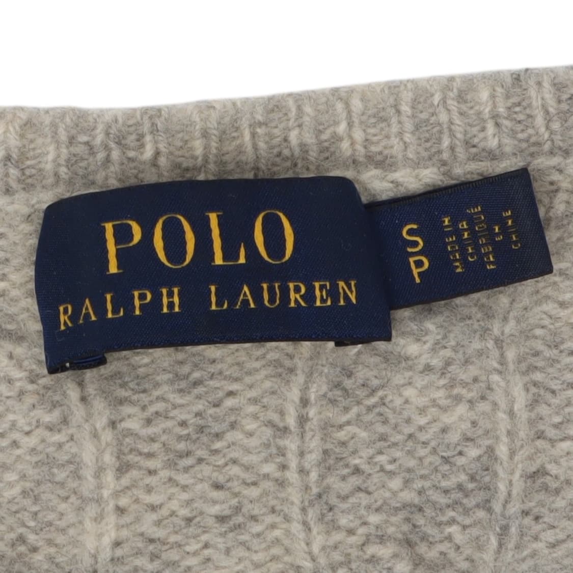 폴로 랄프로렌 그레이 울 캐시미어 케이블 브이넥 니트 상품이미지8