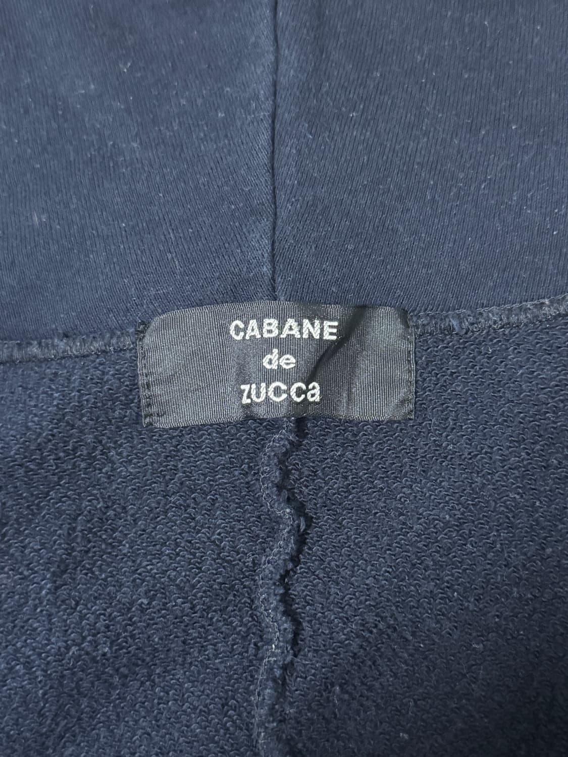 Cabane de zucca 스웻 롱 후드 비대칭 집업 자켓 상품이미지9