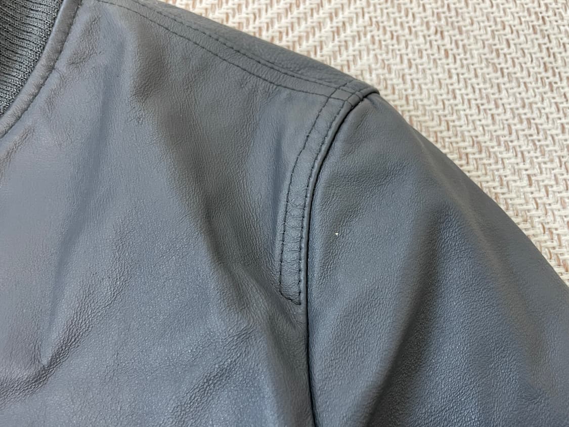 빈티지 돈피 레더 봄버자켓  J03923 상품이미지4