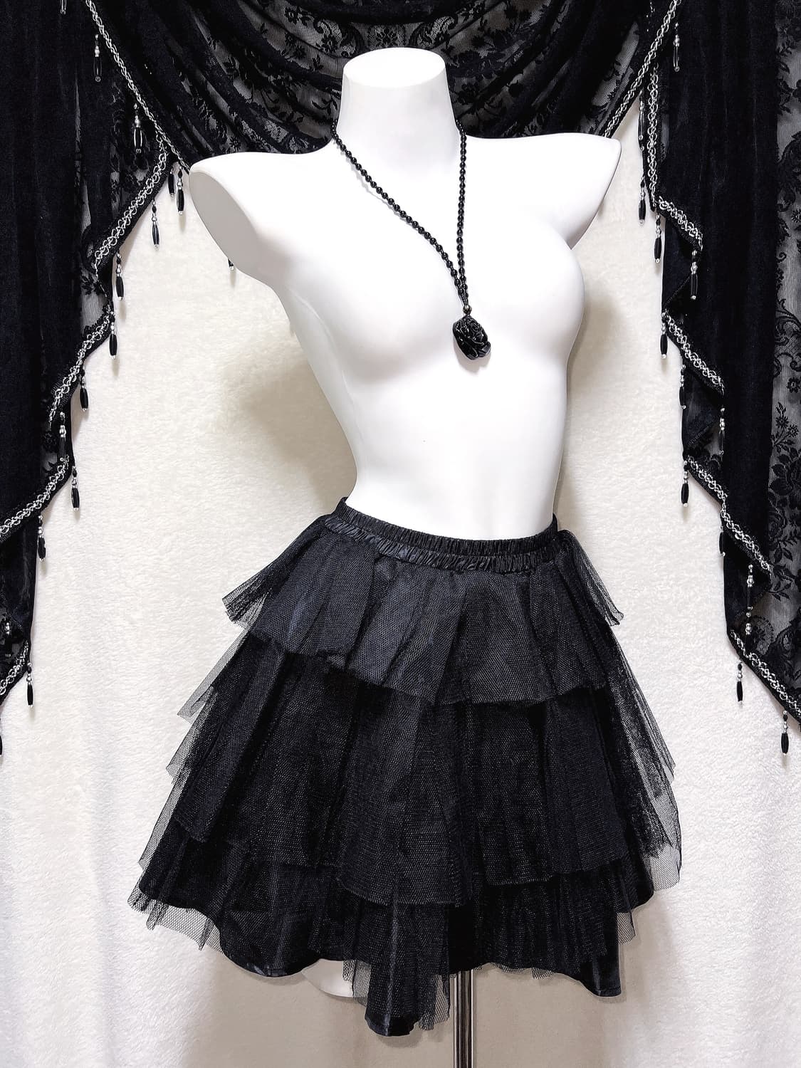 바디라인 고스펑크 고딕 로리타 튜튜 캉캉 샤스커트 서브컬쳐 지하돌 양지뢰 상품이미지4
