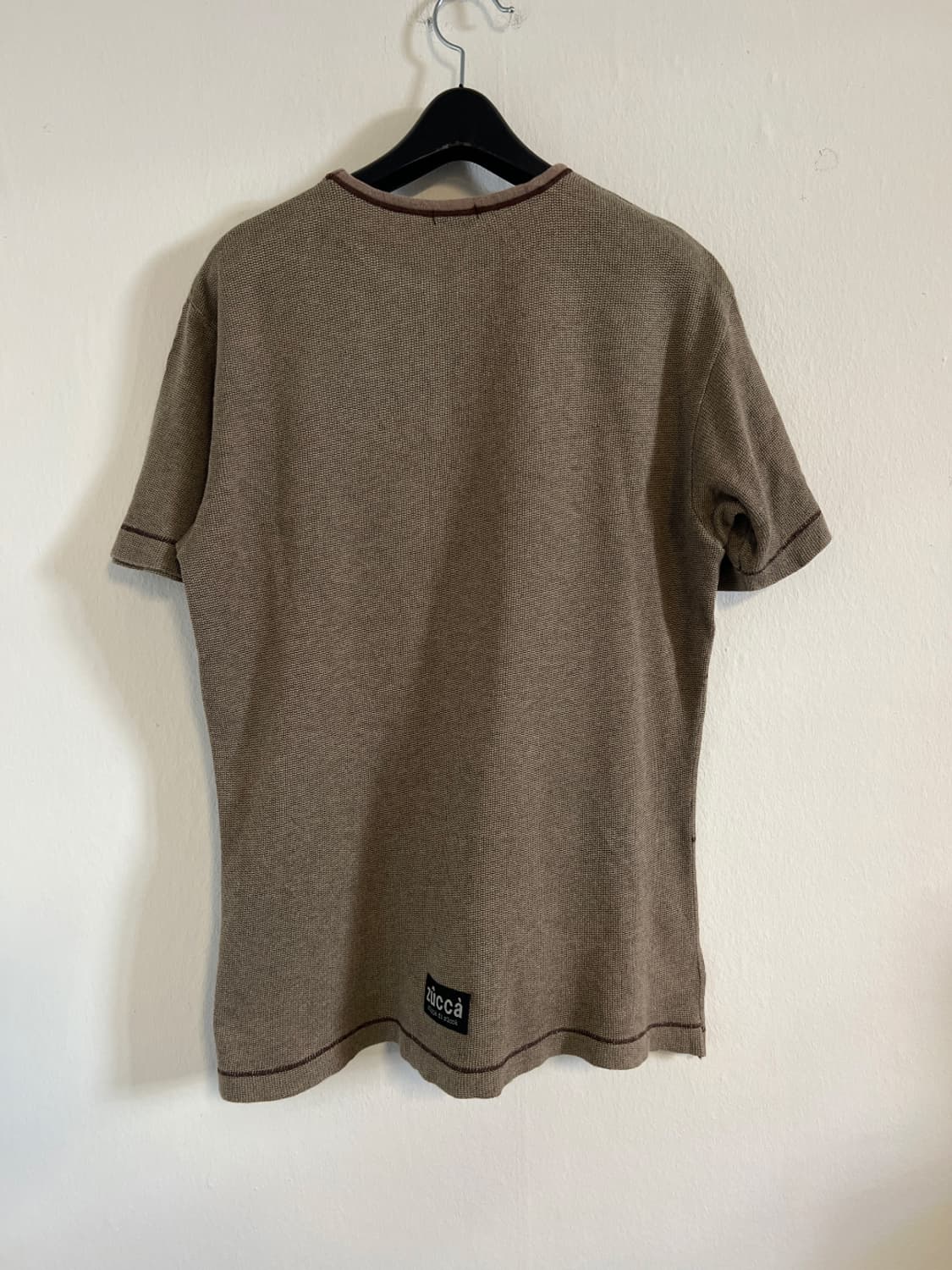 ZUCCA 미니 라벨 포인트 빈티지 스타일 반팔 티셔츠 L 상품이미지2