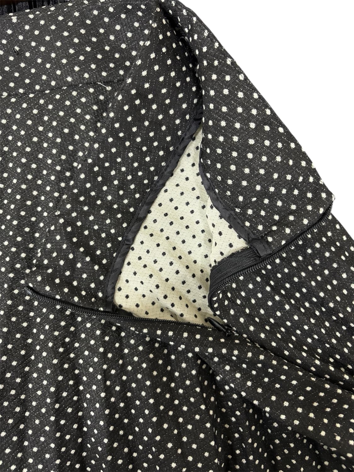 Vintage 자라 도트 롱스커트 상품이미지3