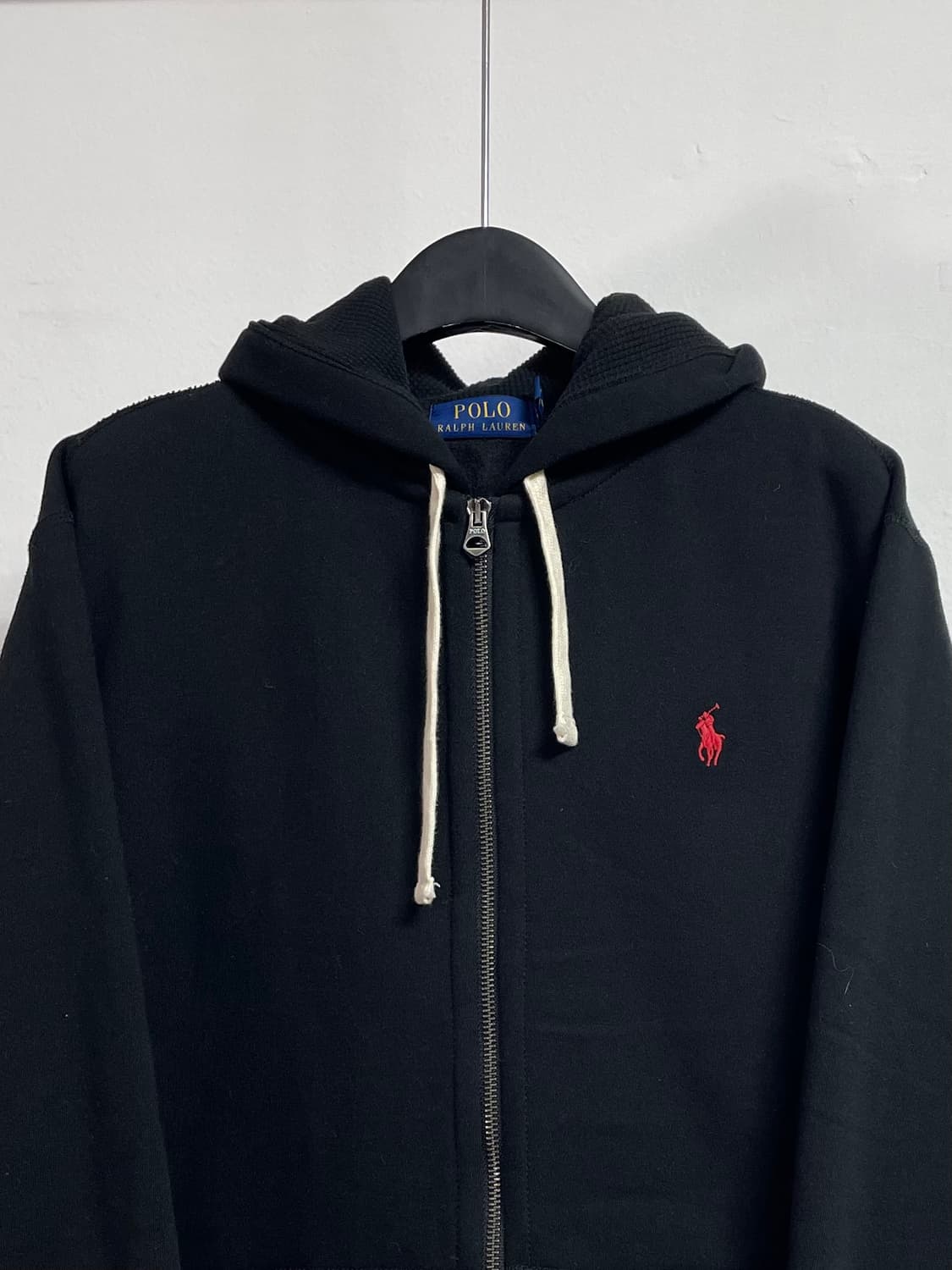 폴로 랄프로렌 블랙 헤비스웻 후드집업 (on.118)   상품이미지2