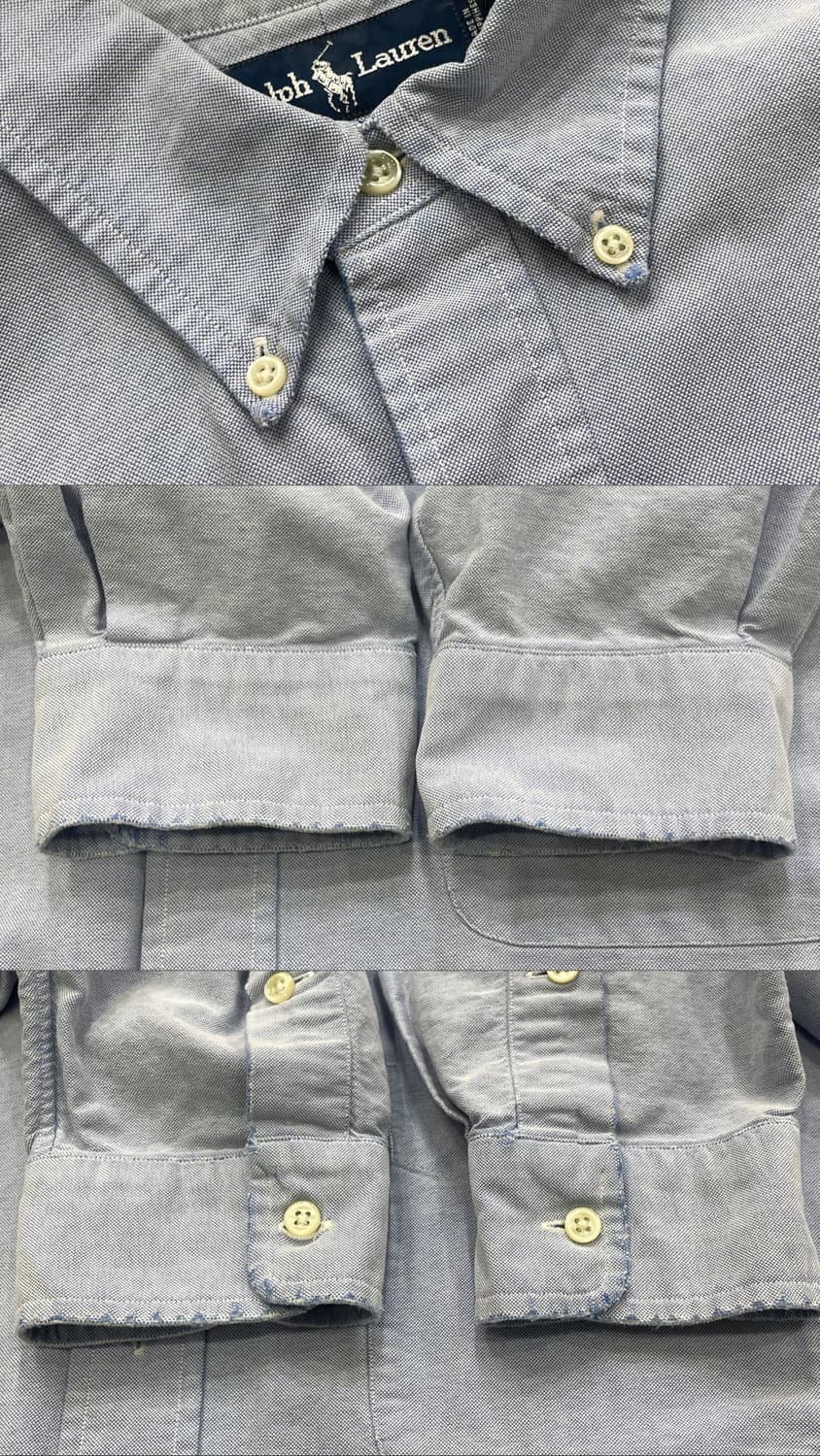 (L) 90s POLO 폴로 랄프로렌 솔리드 셔츠 빅셔츠 상품이미지9