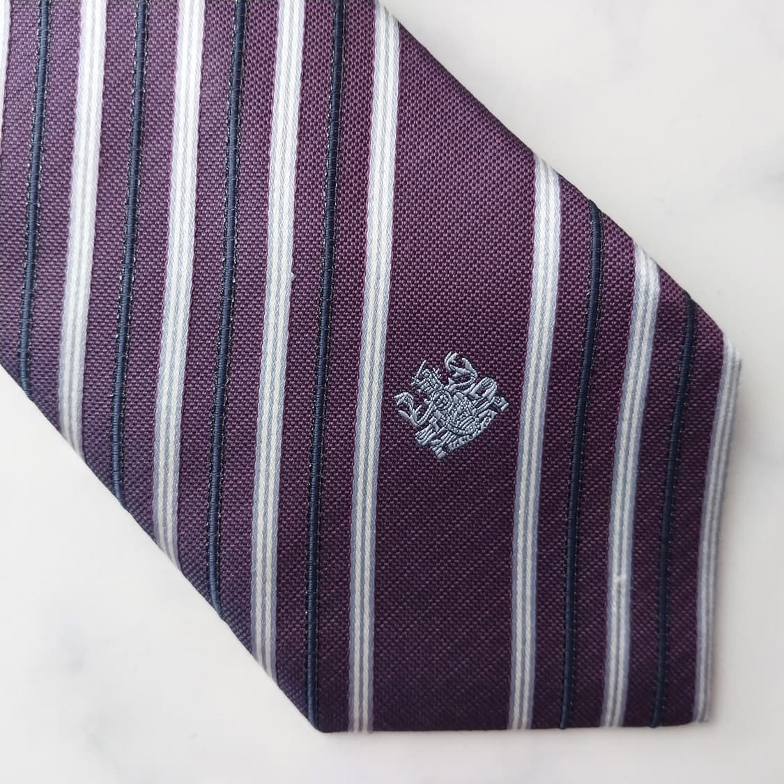 아쿠아스큐텀 실크 스트라이프 넥타이 9.6cm A+등급 K1203
 상품이미지9